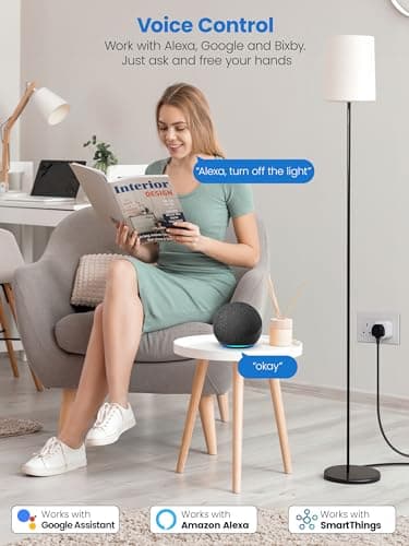 EIGHTREE Alexa Smart Plug with Energy Monitor, Works with Google Home — view 4