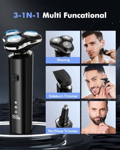 iWarmbase Electric Razor for Men, Mens Shaver with Magnetic Head — view 2