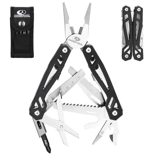 Mossy Oak 22-in-1 Pocket Multi Tool Pliers, Black