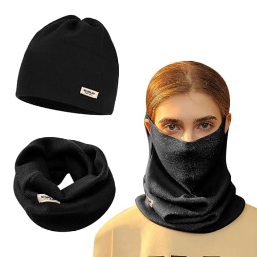 TAGVO Knitted Neck Warmer for Women, Winter Snood Scarf Thermal Neck Gaiter, Multifunctional Windproof Ski Balaclava for Outdoor Sports Motorcycle Skiing Running Cycling