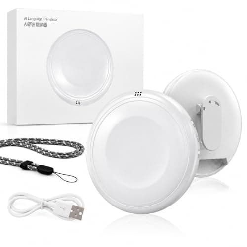 AI Language Translator Device, Language Translator Device Smart Wearable, Capable of Translating 162 Languages, AI Translator travel essentials portable language translator device