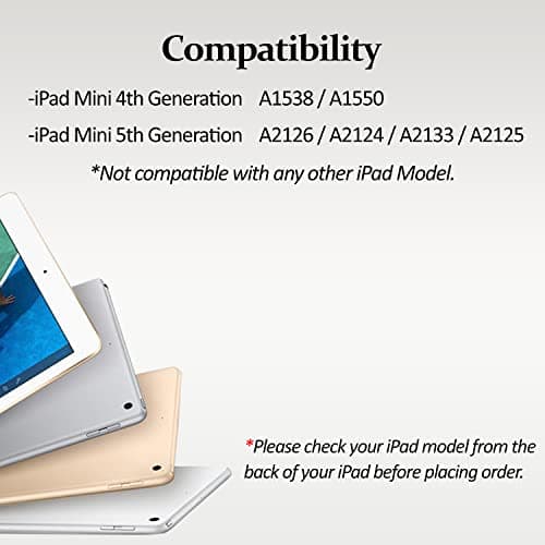 DV 360 Degree PU Leather Rotating Stand Swivel Case for iPad Mini 5 (A2126 / A2124 / A2133 / A2125), iPad Mini 4 (A1538 / A1550), Folio Cover, Hardback and Shockproof (Orange) — view 6