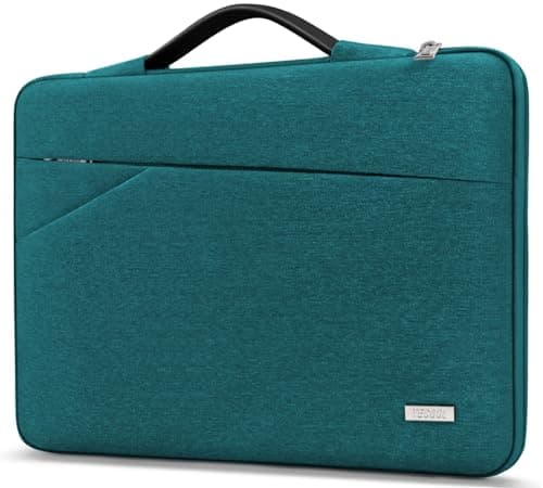 TECOOL 15.6 Inch Laptop Sleeve Protective Case with Handle and Pockets