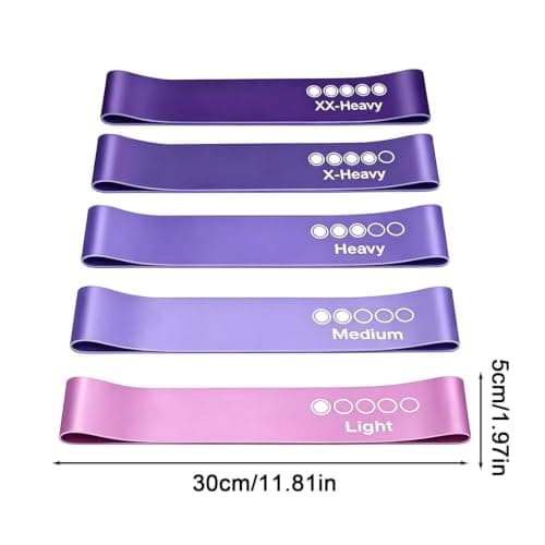 Yoga Exercise Bands,Heavy Duty,Non Slip Fabric Resistance lo-op Set for Gym — view 6