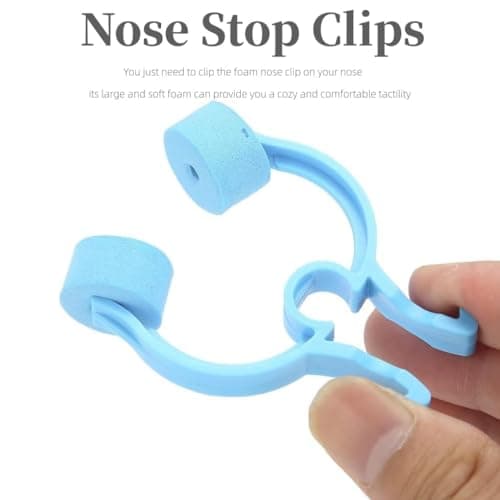 KAEGOUSY 6 Pcs Nose Stop Clips Plastic Foam Nose Clips Nose Bleed Stopper Nasal Clip for Accidental or Emergency Condition — view 6