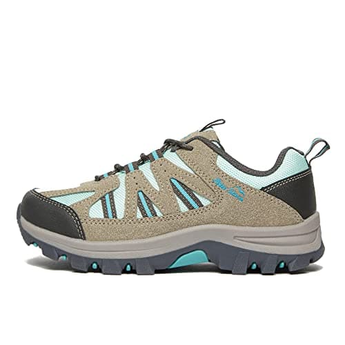Peter Storm Kids’ Buxton Vent Walking Shoe with High Traction Rubber Sole, Lightweight, Breathable & Durable, Outdoors (Grey Blue, UK Footwear Size System, Big Kid, Numeric, Medium, 5)