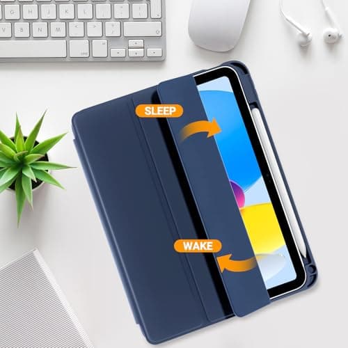 ProCase Smart Case+Screen Protector for iPad (A16) 11/10th Gen, Navy — view 6