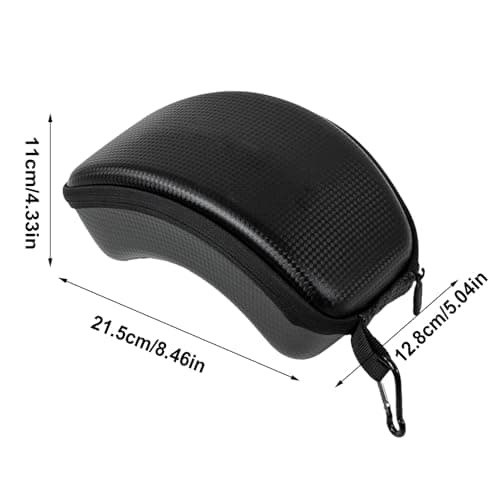 Furtryvl Snowboard Goggles Case, Goggles Travel Dust-Proof Case with Carabiner, Portable Ski Eyewear Box Ski Glasses Carrying Case for Winter Sports Kids and Adults — view 6