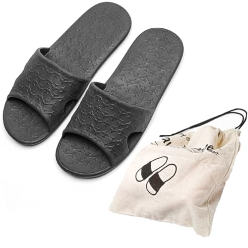 Anmerl Travel Slippers for Women & Men, Foldable Slides with Storage Bag