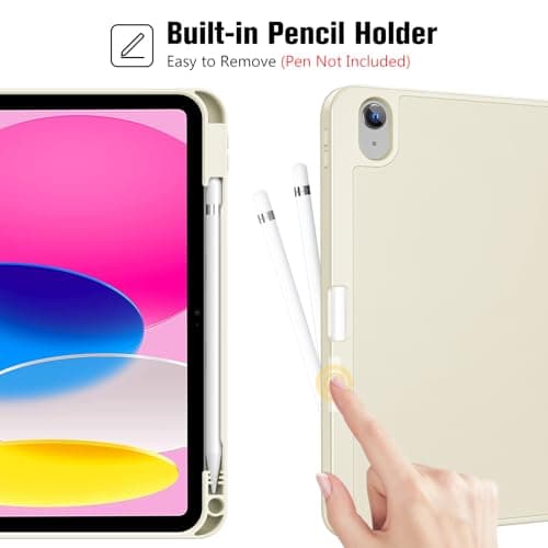ProCase Matte Case for iPad A16 11th/10th Gen with Pencil Holder — view 3