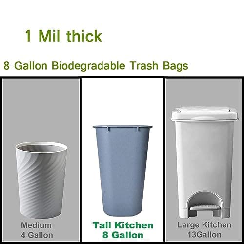 Portable Toilet Bags, 30 Count 30 L 8 Gallon Thickened Compostable Trash Bags, 5 Gal Bucket Liner, Liter Camping Toilet Bags for Car Travel Outdoors, Long Trips, Boating. Emergency Toilet Bag for Car — view 5