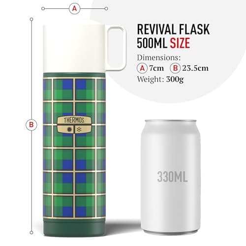 Thermos Revival Retro Green Drinks Flask (500ml) 18h Hot | 24h Cold — view 5