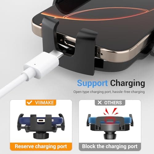 VIIMAKE Car Phone Mount,Universal Clamp CD Slot Car Phone Holder Cradle for iPhone,Samsung and 4-6.8 inch Smartphones — view 6