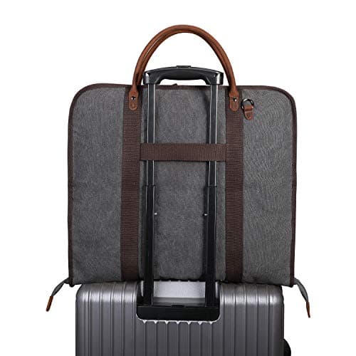 S-ZONE Suit Carry-on Garment Bag Suit Carrier for Men and Women Suit Bag for Travel or Business Trip with Adjustable Shoulder Strap — view 5