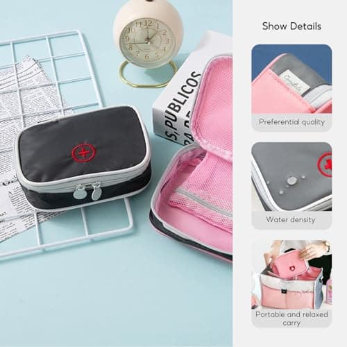Emergency Medical Kit, 2PCS First Aid Bag Portable Medication Storage Bag — view 2