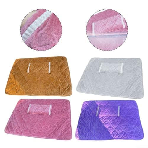 USB Wireless Heating Blanket for Home & Travel, Washable Electric Throw with Constant Temperature Control, 60 x 80 cm, Compatible for USB Power Bank, Peach(Brown) — view 6
