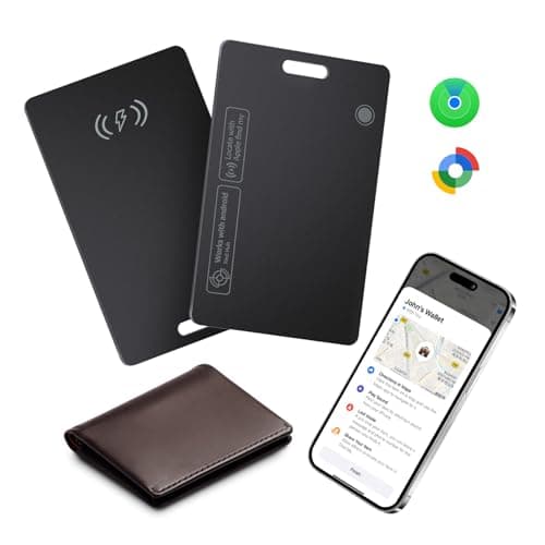 Lmrbelec Wallet Tracker Card for Apple & Android - 2 Pack