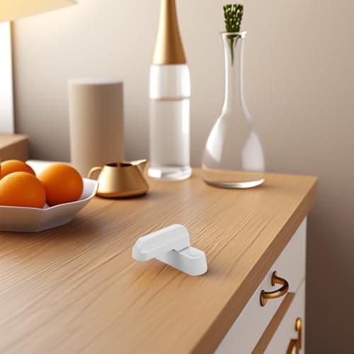 Kichvoe Foldable Zinc Alloy Outdoor Table with Rotary Lock, Multifunctional White Cabinet Board Clip for Rv Setup and Entertainment, Heavy Duty Campervan Folding Table Accessory — view 6