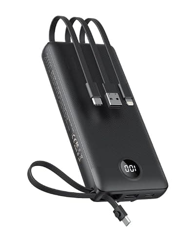 VEEKTOMX 20000mAh Power Bank with 4 Built-in Cables Fast Charging powerbank — view 4