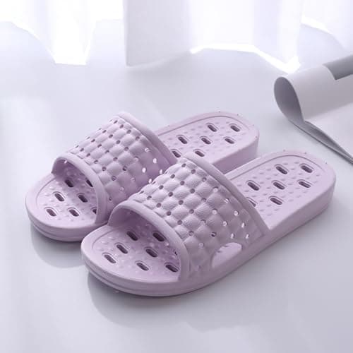 Czgcpyc Shower Shoes Quick Dry Non Slip Bath Slippers Purple EU 39-40 — view 5