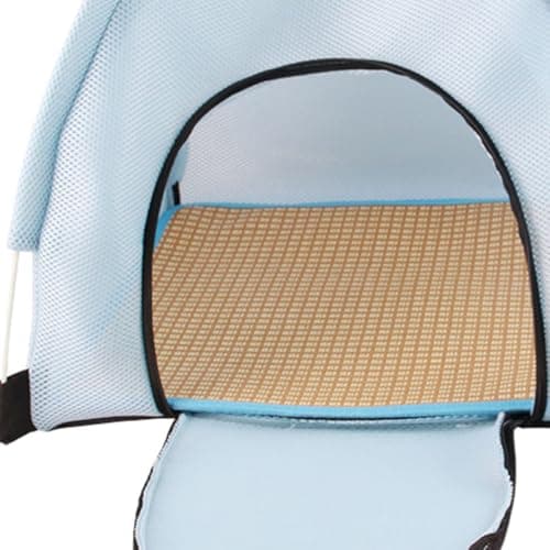Kichvoe Portable Outdoor Foldable Pet Tent Small Size 38x38x40cm Blue Breathable Sunscreen Dog Tent for Travel and Home Use — view 3