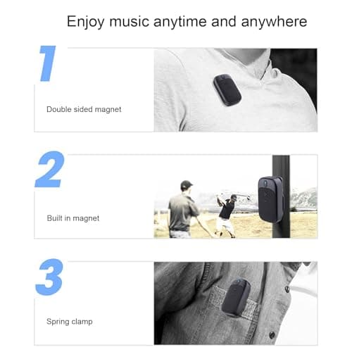 Plyisty Wearable Mini Clip-On Bluetooth Speaker — view 6