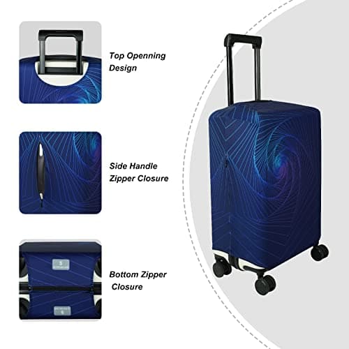 Explore Land Travel Luggage Cover Suitcase Protector Fits 18-22 Inch Luggage (Gyrotropic, S) — view 3