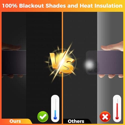 Blackout Curtains for Travel Portable Blackout Blind Stick On 145x100CM — view 3