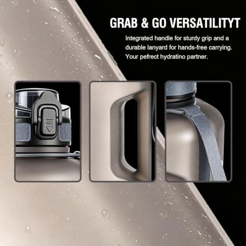 GEMFUL 2.2L Motivational Water Bottle, Leak-Proof Fitness Flask — view 5