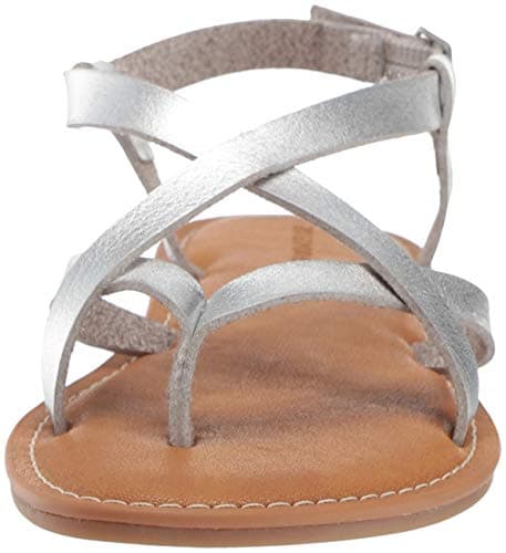 Amazon Essentials Women's Casual Strappy Sandal, Silver, 6 UK — view 2