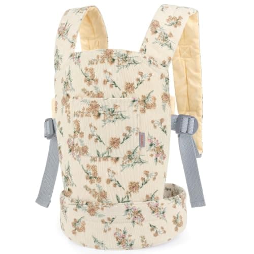 Corduroy Baby Doll Carrier with Adjustable Straps