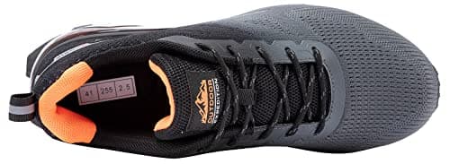 Kricely Trail Running Shoes Mens Breathable Lightweight Trainers Non-Slip Low Rise Walking Shoes（Grey 10） — view 5