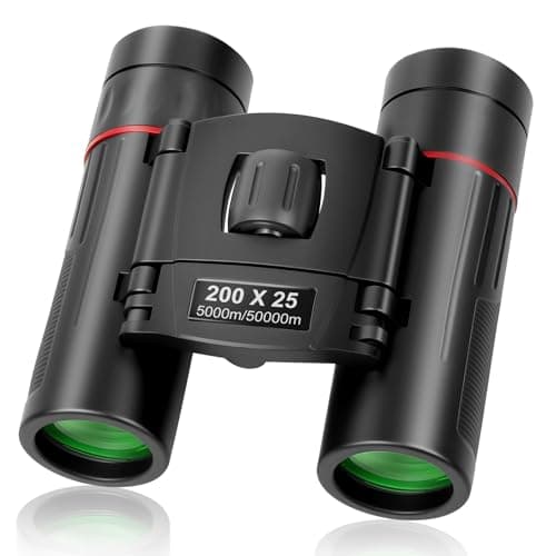 OFFCUP 200x25 Compact Binoculars for Adults and Kids, Mini Pocket Binocular
