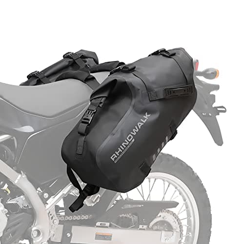 Rhinowalk Motorcycle Saddle Bags Waterproof 18L Roll-Top Motorbike Side Bag