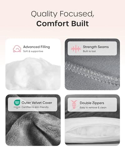Nuliie Pregnancy Pillow for Sleeping, U Shaped Full Body Pillow — view 6