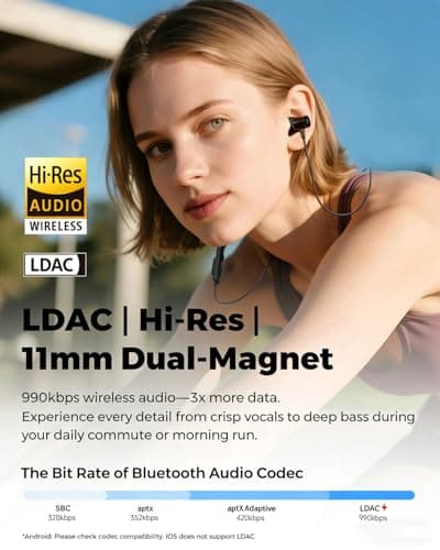 SoundPEATS Q40 HD Magnet Neckband Earphones BT6.0 with LDAC Black — view 2