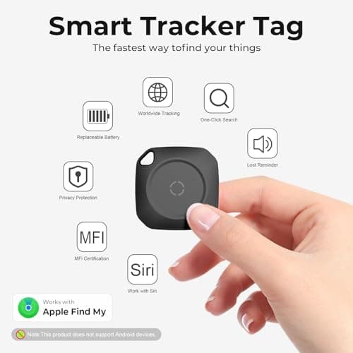 Tracker Tags-4 Pack(iOS Only), ltem Finder Smart Tag Set Black — view 5