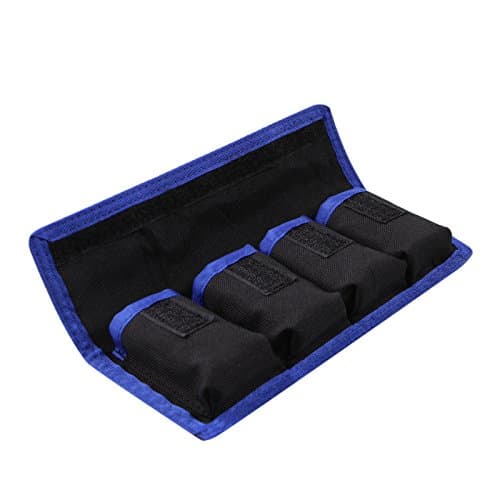 Selens 2Pcs DSLR Camera Holder Case Pouch Bag (4 Pocket), Blue — view 3