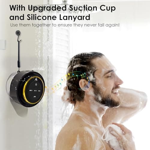 Xleader Pro Shower Speaker (Upgraded) Certified IPX7 Waterproof Bluetooth — view 6
