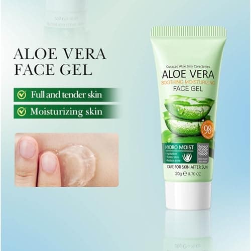 Aloe Vera Travel Skin Care Set, Mini Travel Essentials, 3 Piece Face Routine Set For Women Travel Size Skincare Kit With Aloe Vera Cleanser, Face Gel, Toner | Travel Essentials Gift Set — view 6