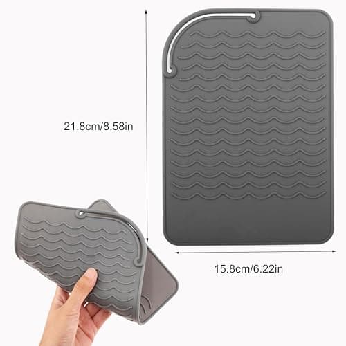 Silicone Heat Resistant Mat for Curling Irons Hair Straighteners — view 2