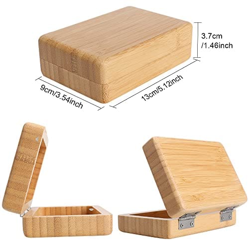 Home Storage Box, Handmade Bamboo Wooden Soap Holder, Bathroom Soap Dish, Natural Square Soap Box, Natural Bamboo Soap Holder Wood — view 5