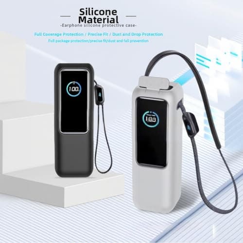 Protective Silicone Skin for Anker Zolo for battery Pack - Non-Slip Soft Sleeve Cover for Laptop Power Bank Travel Use 160.4mm Length(Black) — view 2
