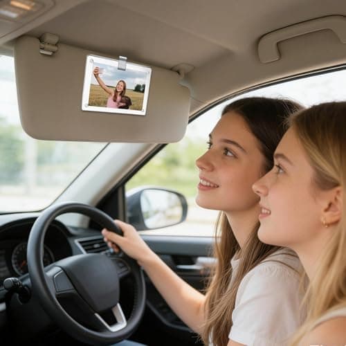 Car Visor Picture Frame Acrylic Magnetic Organizer — view 3