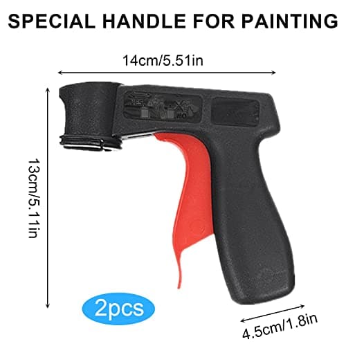 Jetisva 2 Pack Spray Can Trigger Grip Handle, Spray Can Aerosol Trigger Gun Grip, Instantly Converts Spray Cans into Airbrush, Universal Spray Gun Tool Holder for Paint Sprays Adaptor — view 2