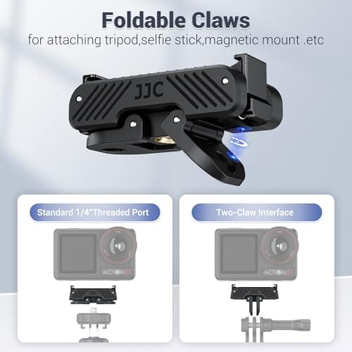 JJC Magnetic Mount for DJI Osmo 360 Action 5 Pro 4 3 Quick Release Adapter — view 2
