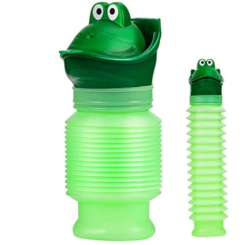 LAOJU Emergency Urinal Portable Urine Bottle Bag 600ML Shrinkable Pee Bottle Reusable Camping Travel Car Portable Toilet Potty