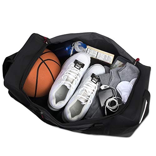 55 Litre Canvas Duffle Bags for Men & Women for Traveling, the Gym, and as Sports Equipment Bag/Organizer (Grey) — view 3