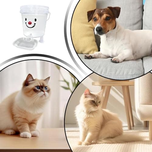 Automatic Dog Water Dispenser - No Power Required 3l 5l Large Capacity Water Tank | Anti-Tipping Leak-Proof Cat Pet Dispenser | Visual Design Waterer Bucket Suitable for Dogs and Cats Safe — view 4
