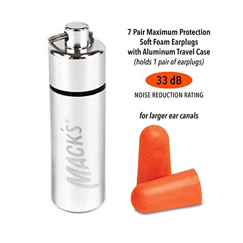 Mack's Maximum Protection Soft Foam Shooting Ear Plugs - 7 Pair Plus Travel Case, 33 dB Highest NRR – Comfortable Earplugs for Hunting, Tactical, Target, Skeet and Trap Shooting | Made in USA — view 2